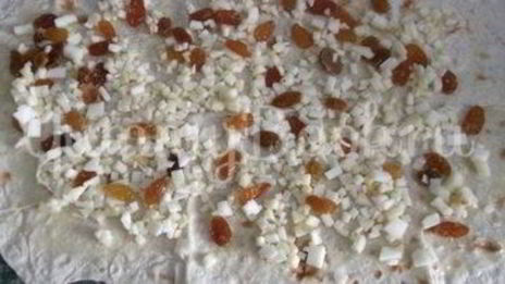 яблочный штрудель из лаваша