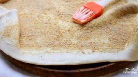 яблочный штрудель из слоеного дрожжевого теста