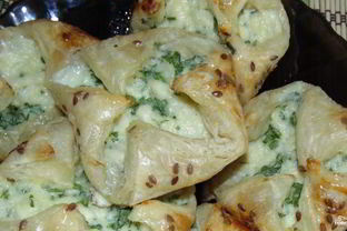 Слойки из слоеного дрожжевого теста