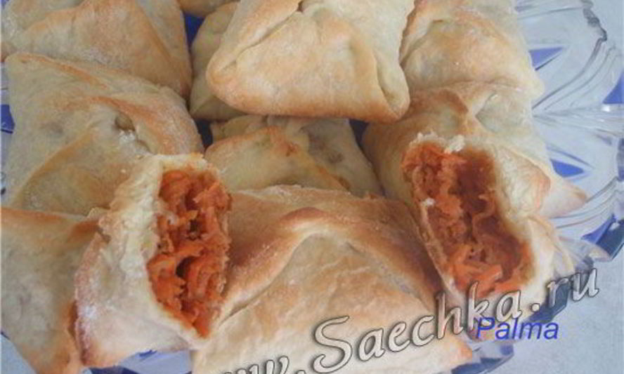 Рецепт слойки из слоеного теста с огоньком