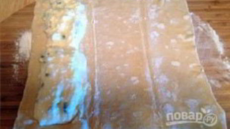 слойки из слоеного теста с творогом