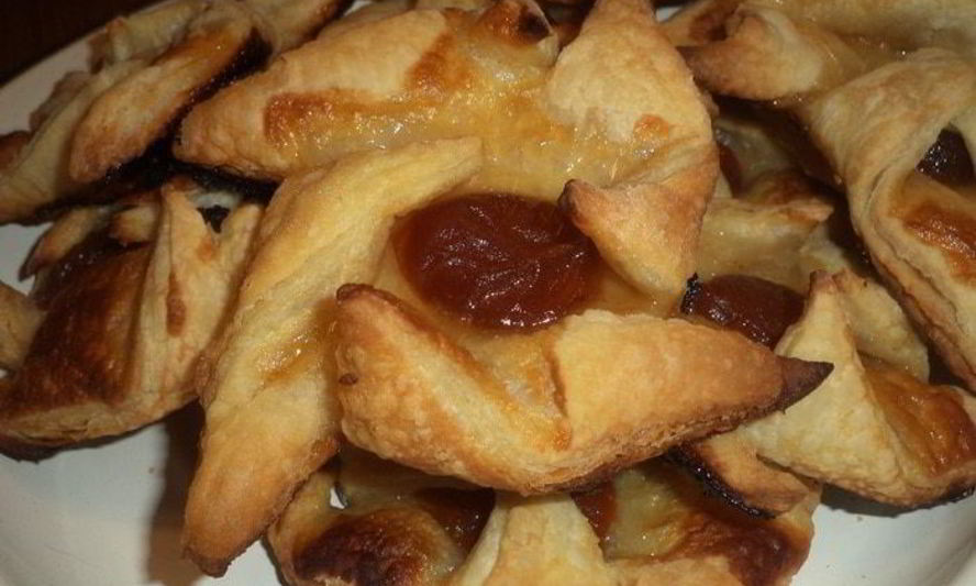 Рецепт слойки с абрикосами