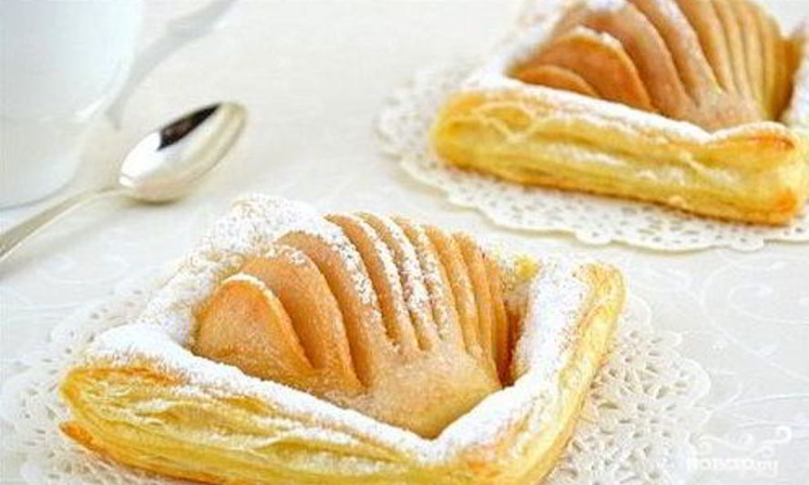 Рецепт слойки с грушей