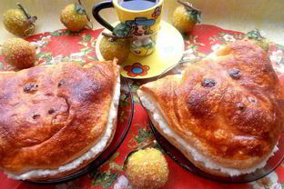 Слойки с творогом Румяные хрюши