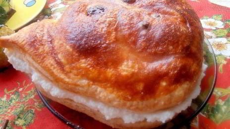 слойки с творогом румяные хрюши