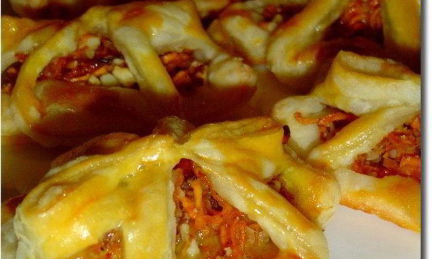 Рецепт слойки с тыквенно-ореховой начинкой