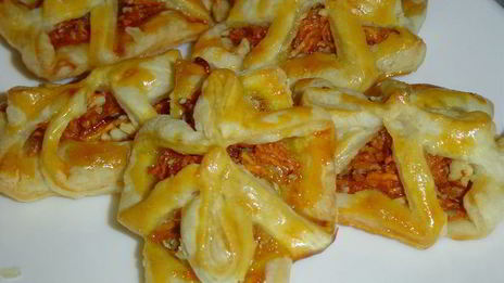 слойки с тыквенно-ореховой начинкой