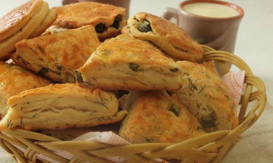 Рецепт слойки с зеленью