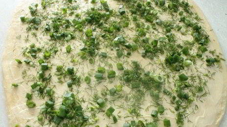 слойки с зеленью