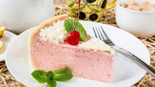 Клубничный творожник