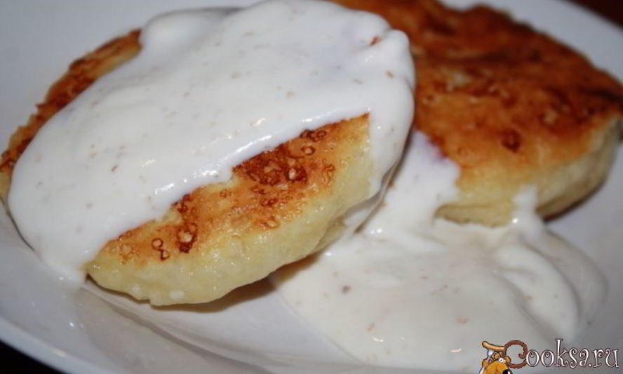 Рецепт нежные сырники без яиц