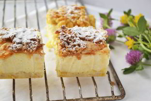 Сырник с персиками