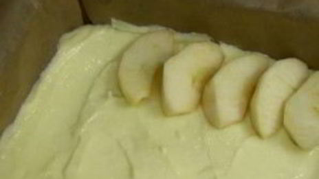 сырник с яблоками