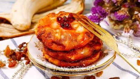 сырники без яиц с бананом