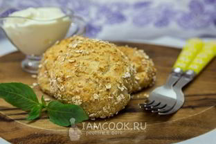 Сырники с овсяными хлопьями в духовке