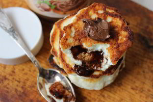 Сырники с шоколадной пастой