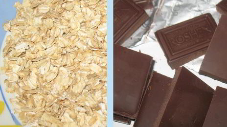 сырники с шоколадом в овсяной панировке