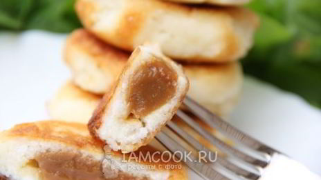 сырники с вареной сгущенкой
