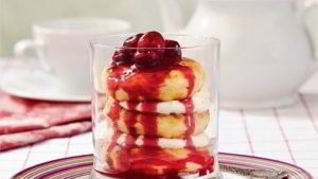 Сырники с вишневым соусом