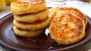 Сырники с яблоками