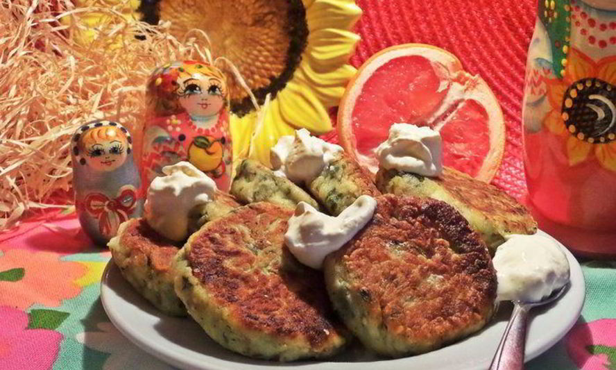 Рецепт сырники со шпинатом и кунжутом