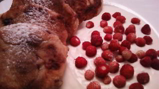 Сырники Зимняя вишня с бананом