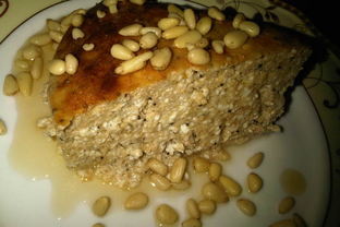 Творожник с маком и хурмой