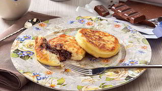 Творожники с шоколадной начинкой