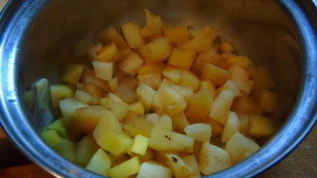 яблочные сырники в овсяной панировке без муки