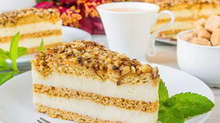 Заварной творожник на медовом тесте