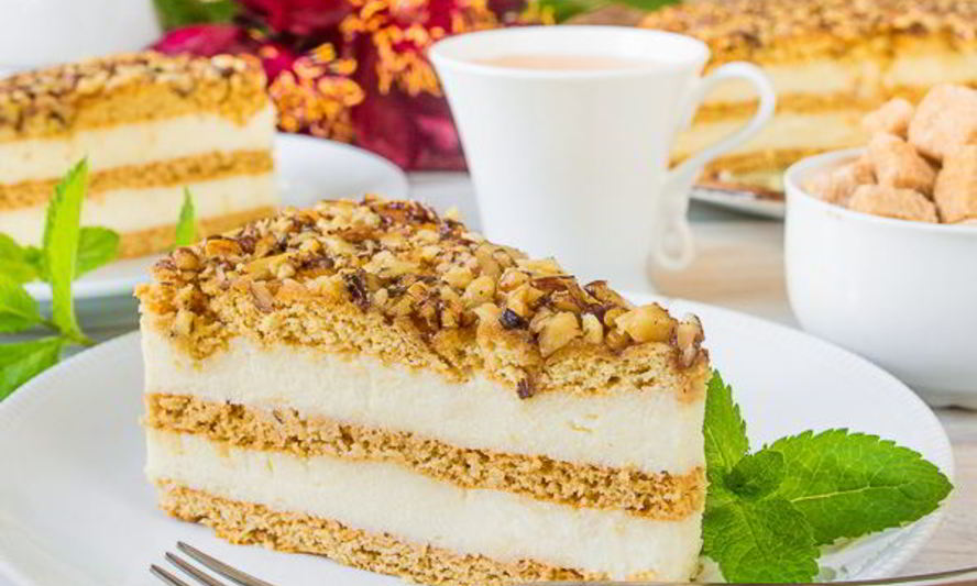 Рецепт заварной творожник на медовом тесте