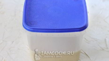 дрожжевое тесто на воде