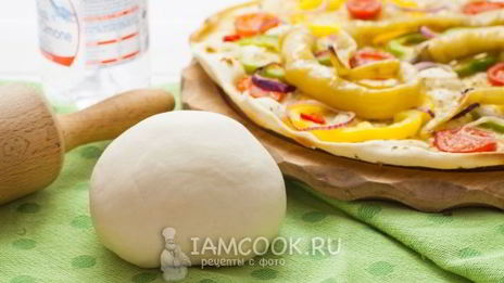 постное тесто для пиццы без дрожжей