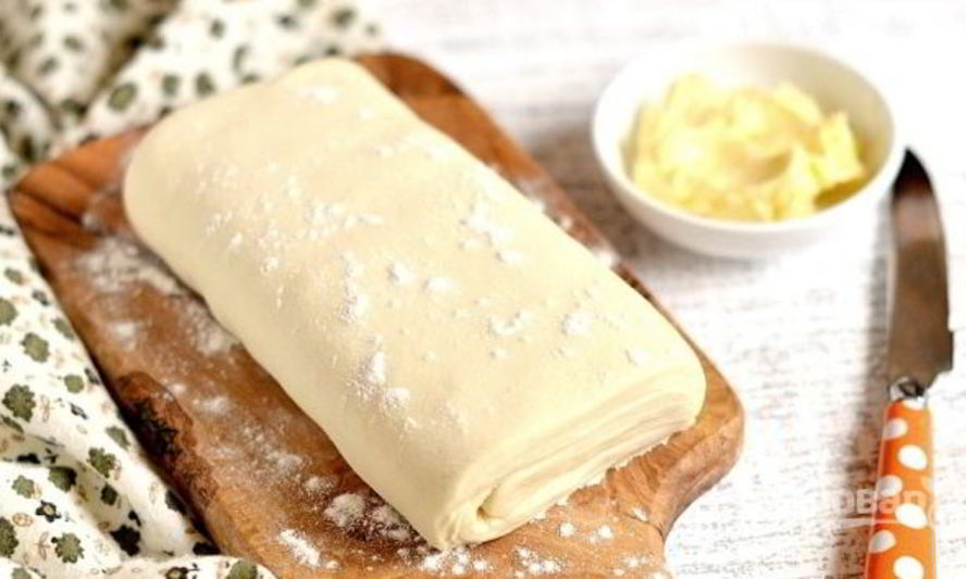 Рецепт слоеное тесто без яиц