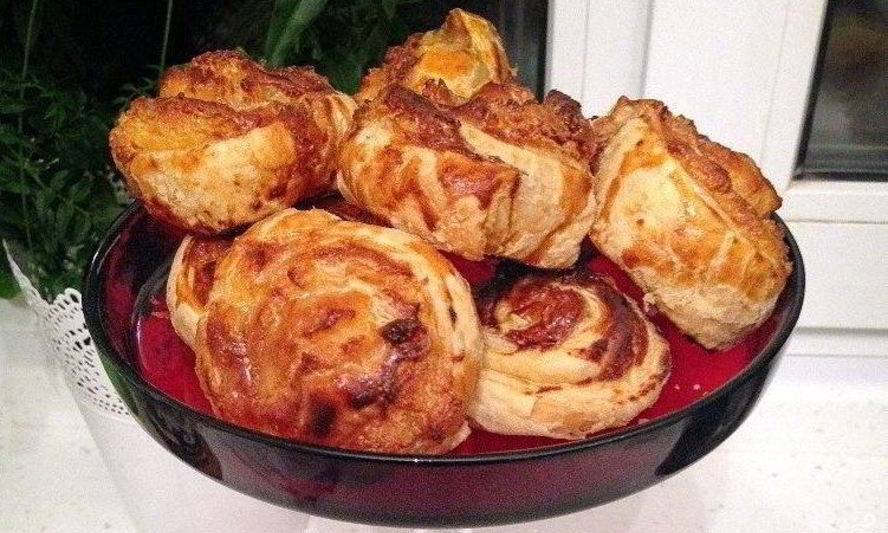 Рецепт слоеное тесто с творогом