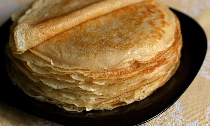 Рецепт тесто для тонких блинов