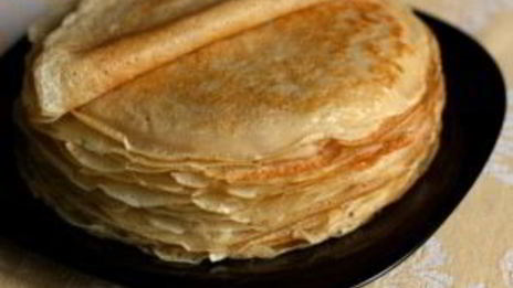 тесто для тонких блинов