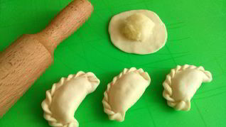 Заварное тесто для варенников