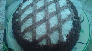 Бананово-шоколадный торт