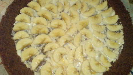 бананово-шоколадный торт