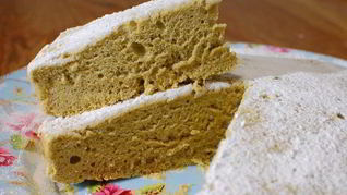 Бисквит на зеленом чае