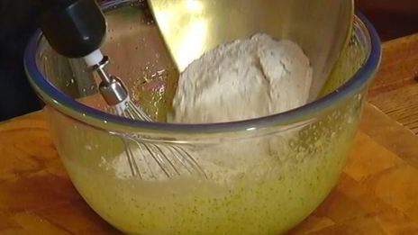 бисквит на зеленом чае