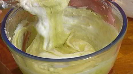 бисквит на зеленом чае