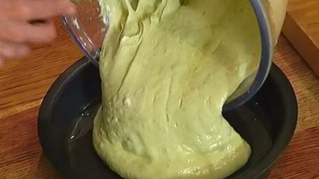 бисквит на зеленом чае