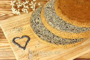 Бисквит с маком в мультиварке