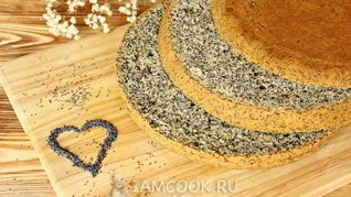 Бисквит с маком в мультиварке