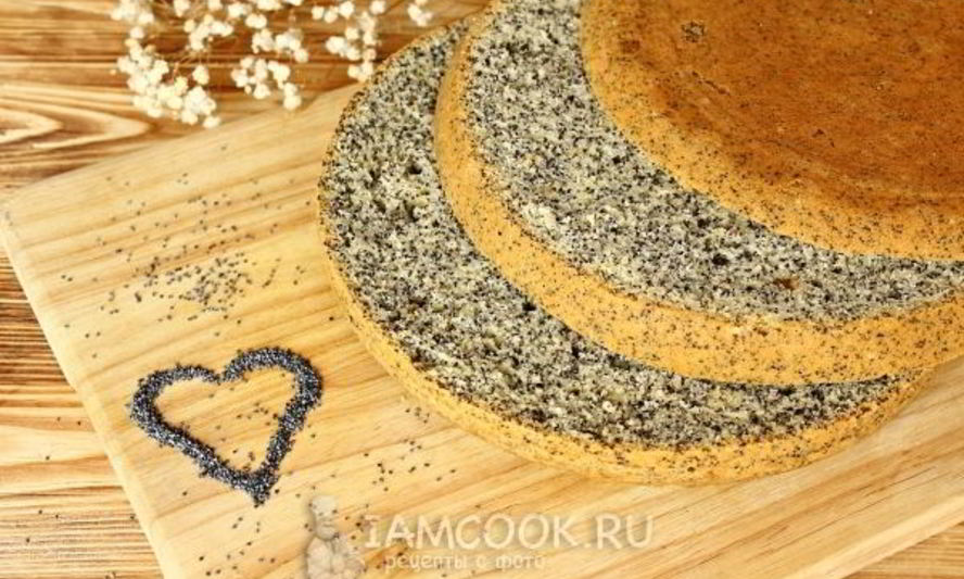 Рецепт бисквит с маком в мультиварке