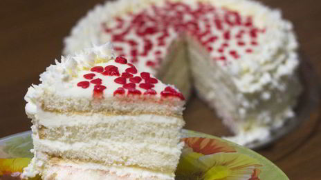 бисквитный торт с кремом чиз