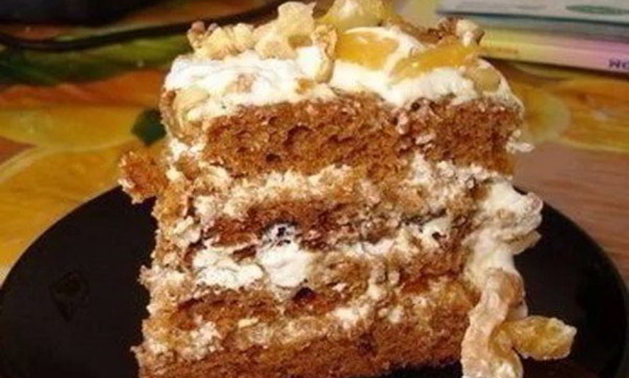 Рецепт домашний торт трухлявый пень на кефире