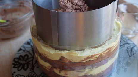 хрустящий бананово-ореховый торт